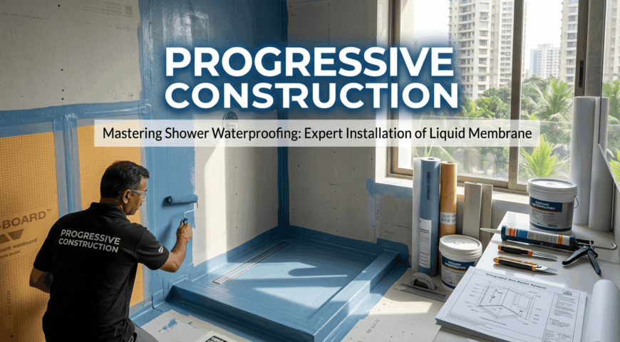 Mastering Shower Waterproofing: A Complete Guide by Progressive Construction Experts