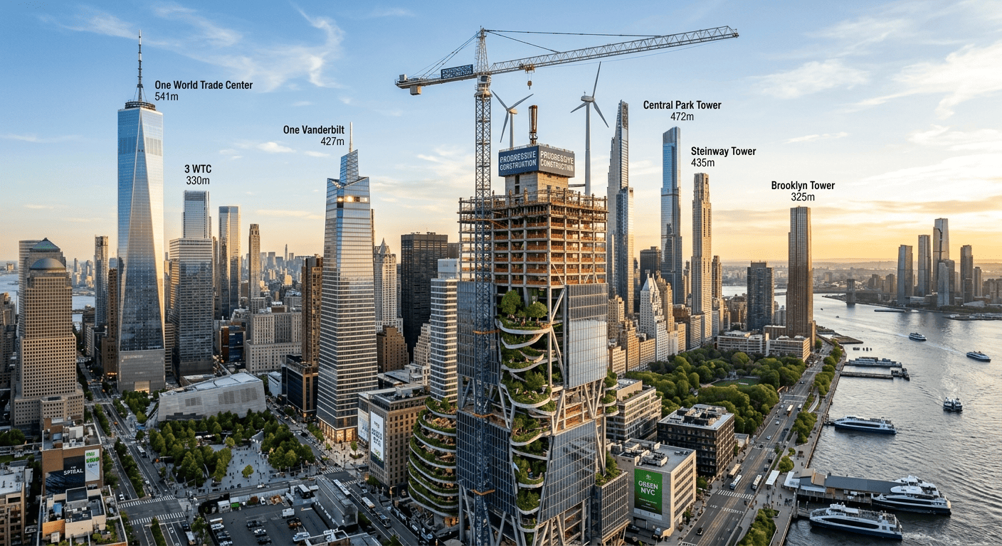 New York City’s Tallest Buildings: Progressive Construction & Skyline Evolution