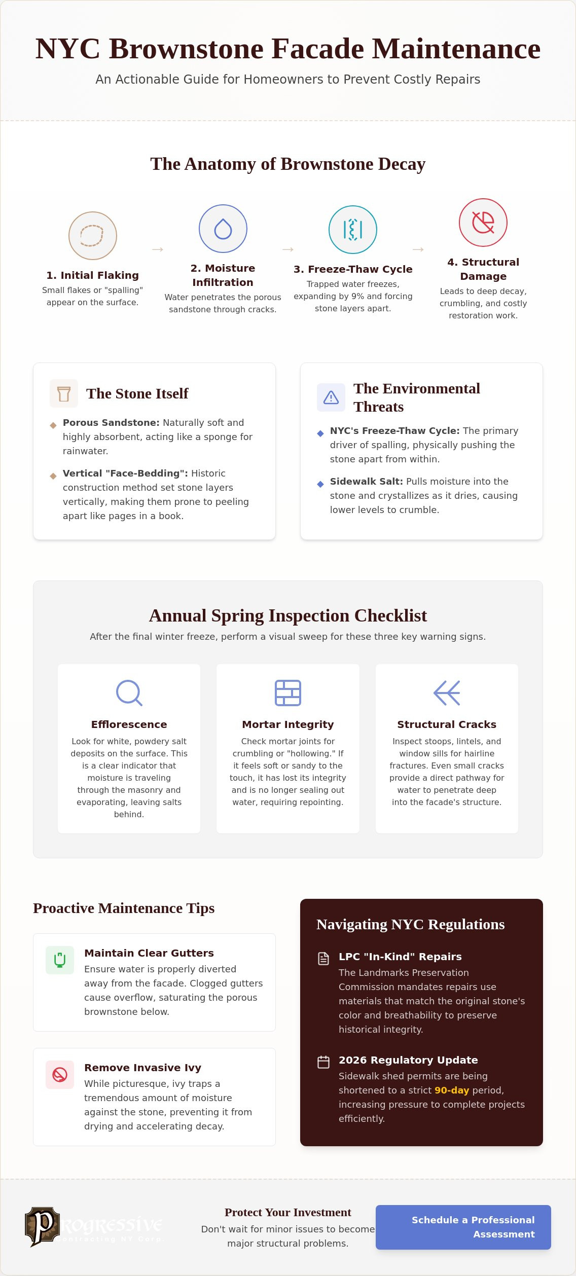 Essential Brownstone Facade Maintenance Tips: A Homeowner’s 2026 Checklist