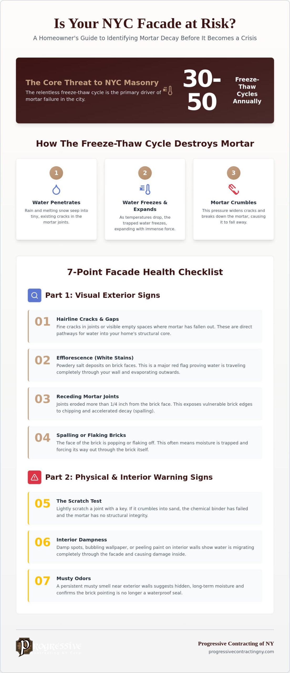 7 Critical Signs You Need Brick Repointing: A NYC Homeowner’s Checklist