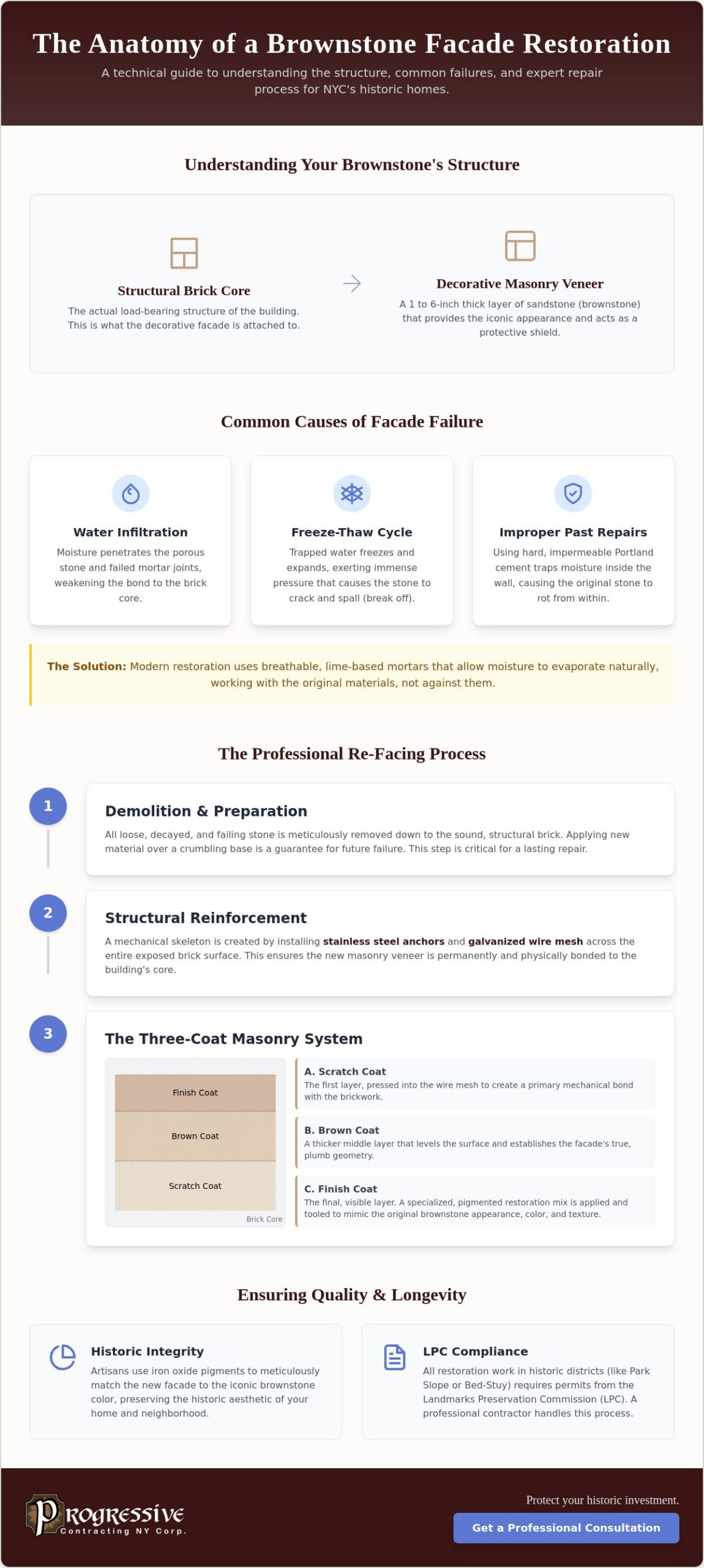 Brownstone Facade Construction NYC: A Homeowner’s Guide to Historic Restoration