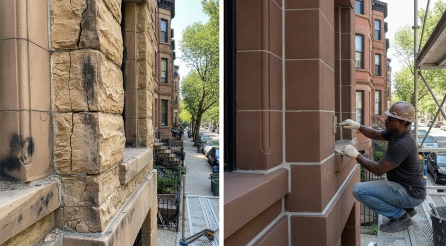Brownstone Facade Repair in Gowanus: Restoring Historic Brooklyn Townhomes