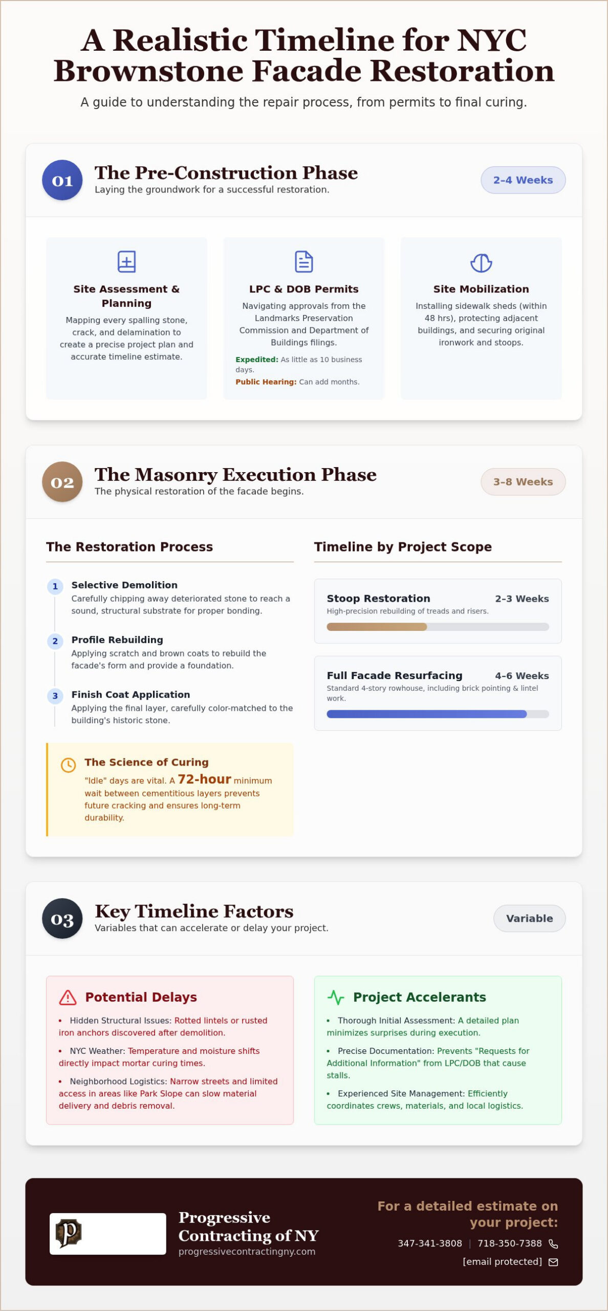 Brownstone Repair Timeline Estimate: How Long Does Restoration Take in 2026?