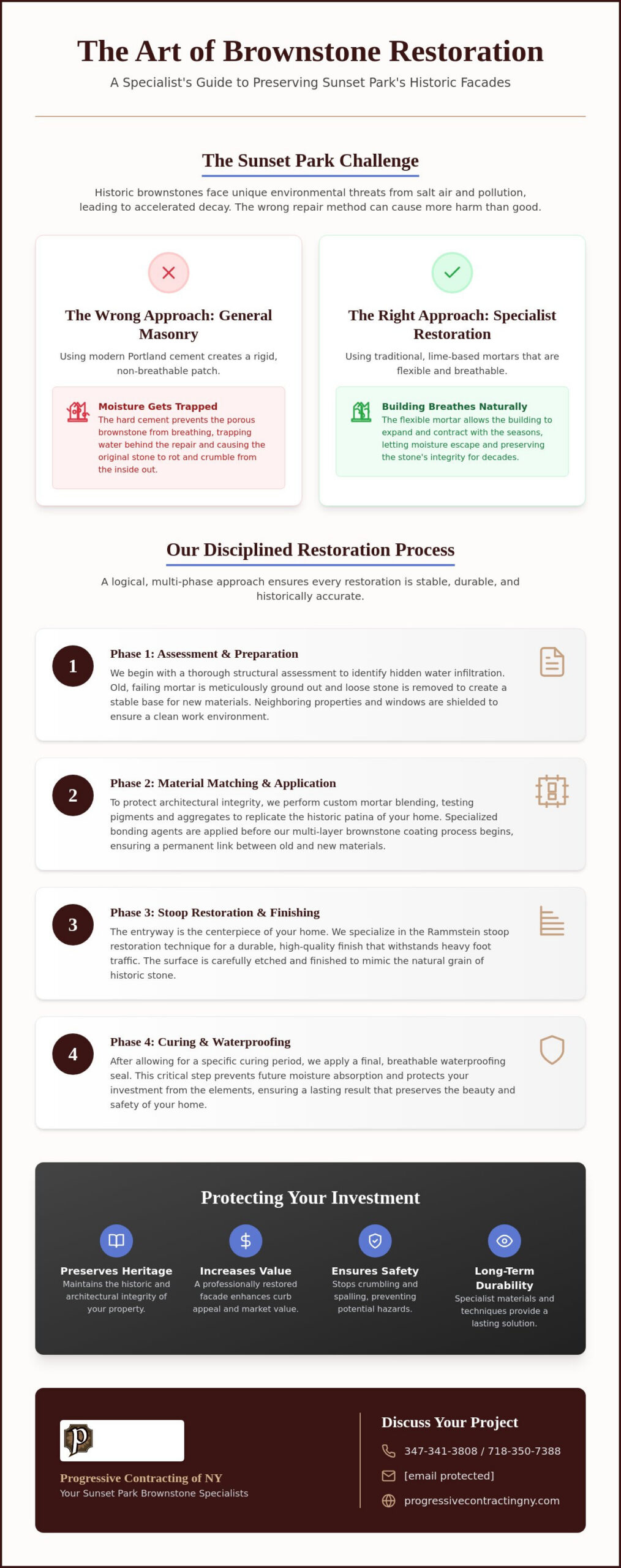 Brownstone Specialist Sunset Park: Expert Facade Restoration & Repair 2026