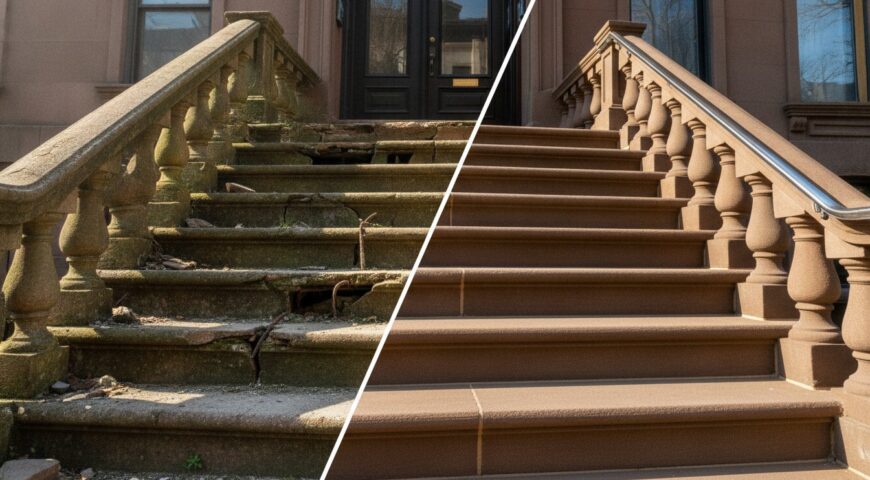 Brownstone Stoop Replacement Cost in Brooklyn: A 2026 Homeowner’s Guide
