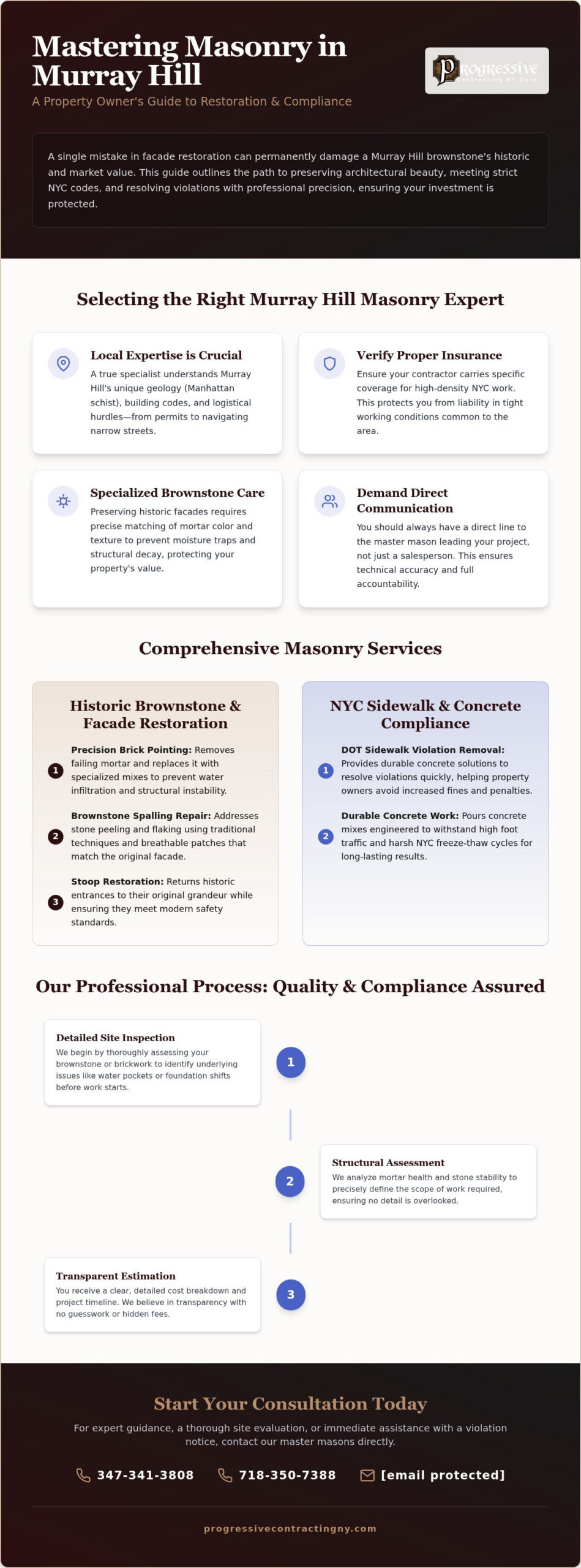 Expert Masonry Contractor in Murray Hill, NY: Historic Restoration & Repair