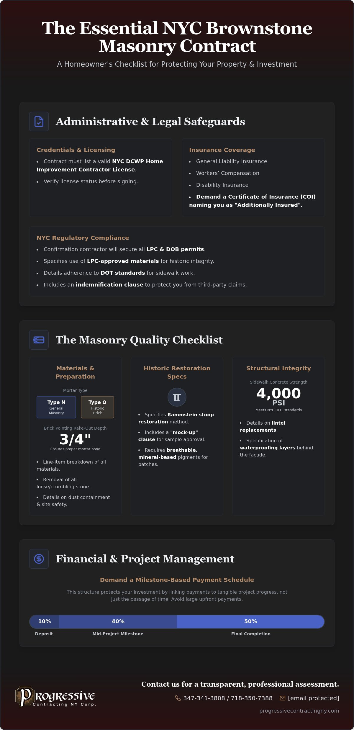 Masonry Contract Checklist for Homeowners in 2026
