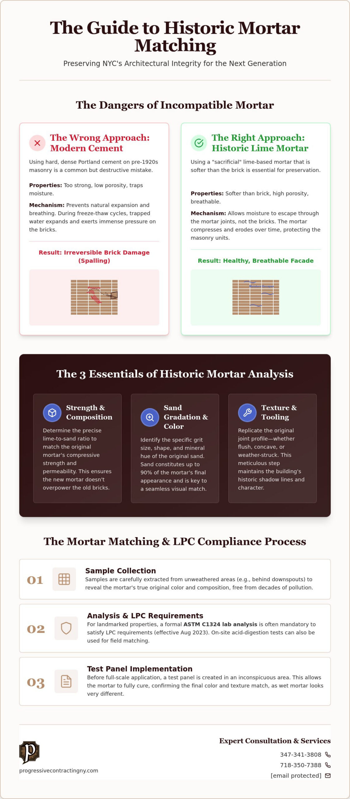Matching Mortar for Historic Brickwork NYC: The Science of Preservation