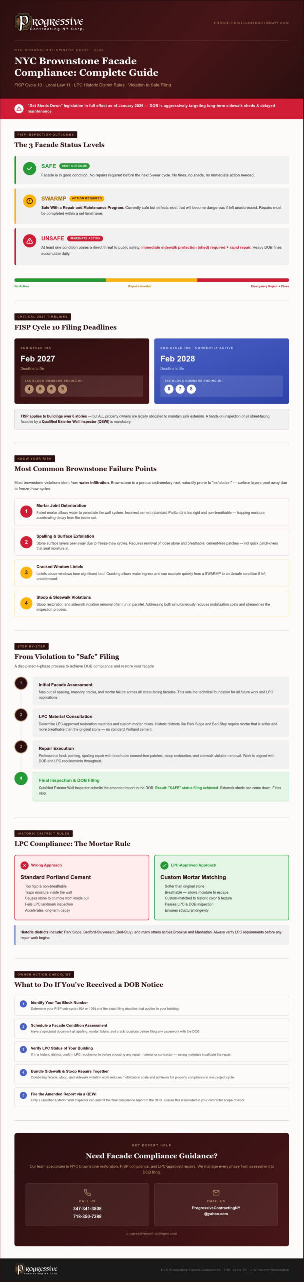 NYC Brownstone Facade Compliance Consulting: A 2026 Property Owner’s Guide
