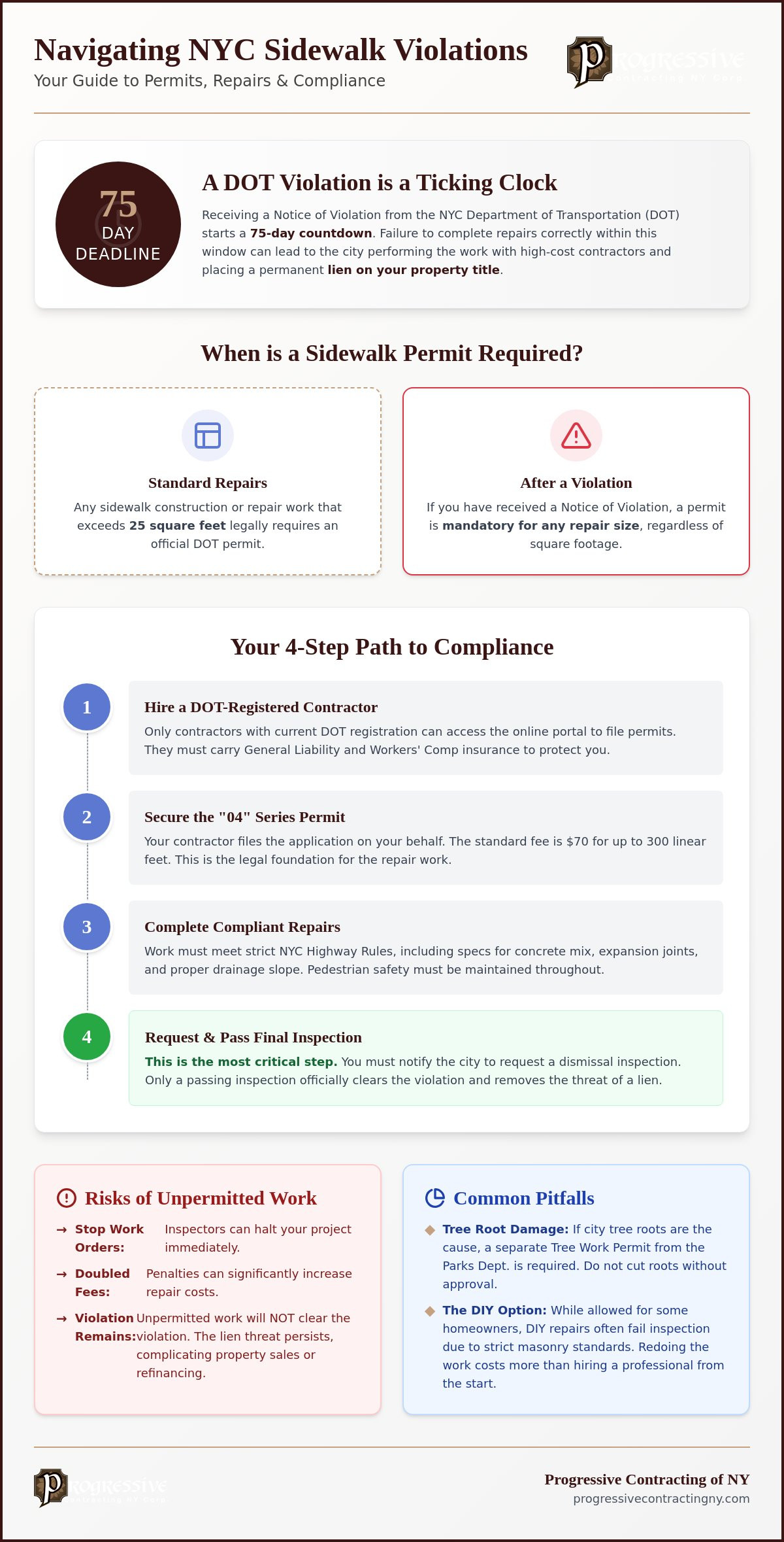 Navigating the Sidewalk Repair Permit NYC Process: A 2026 Property Owner’s Guide