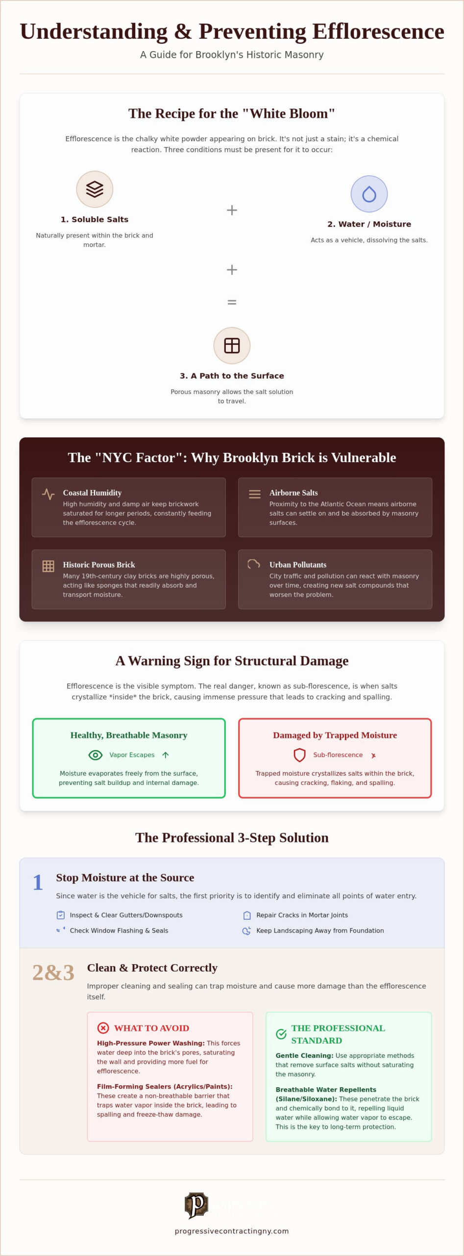 Preventing Efflorescence on Brick: A Brooklyn Homeowner’s Guide to Masonry Protection