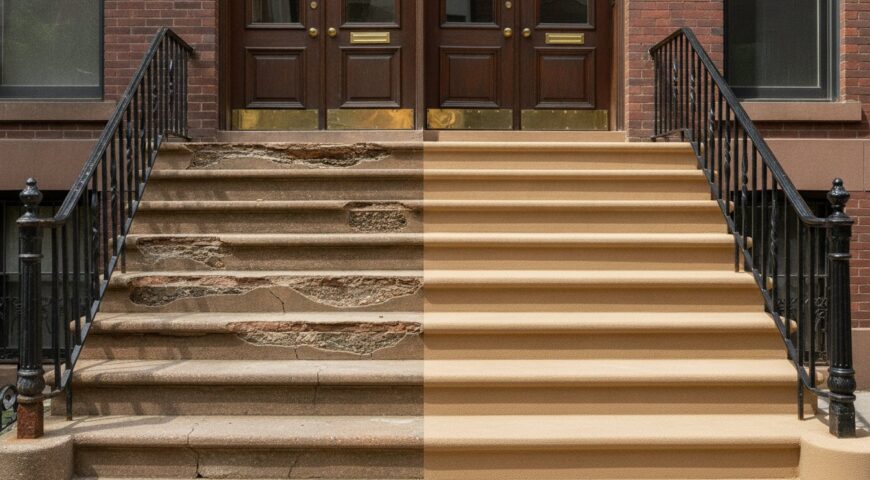 Professional Concrete Stoop Resurfacing in Brooklyn: Restoring Historic Curb Appeal