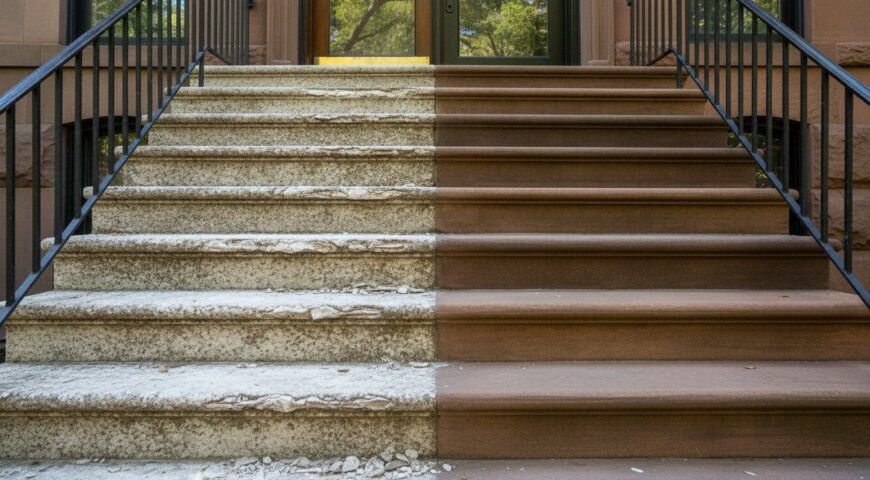 Repairing Salt Damage on Brownstone Stoops: A Restoration Guide