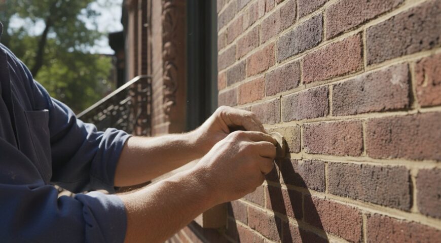 Brick pointing Bedford Stuyvesant Brooklyn