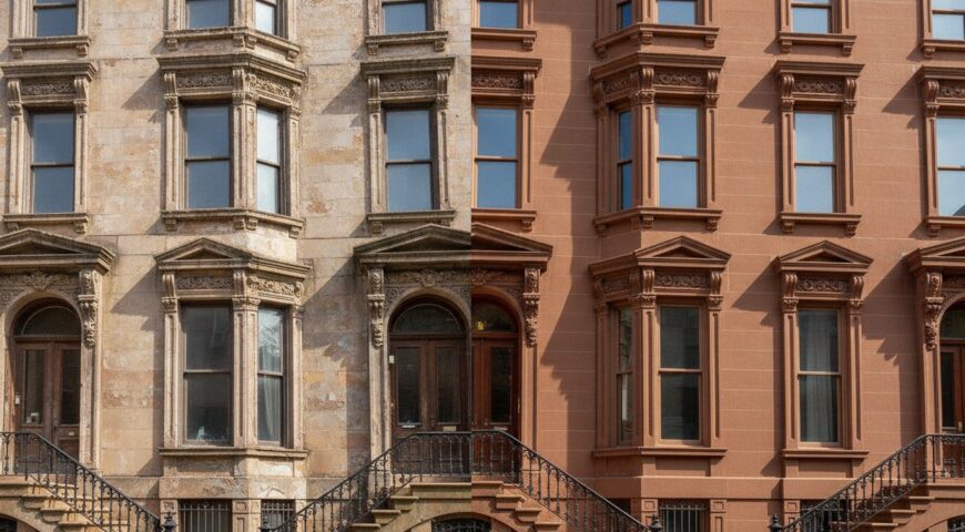 Brownstone Facade Restoration Brooklyn Heights Brooklyn