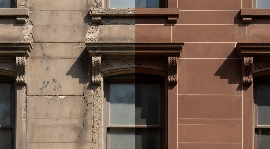 Brownstone Facade Restoration Clinton Hill Brooklyn