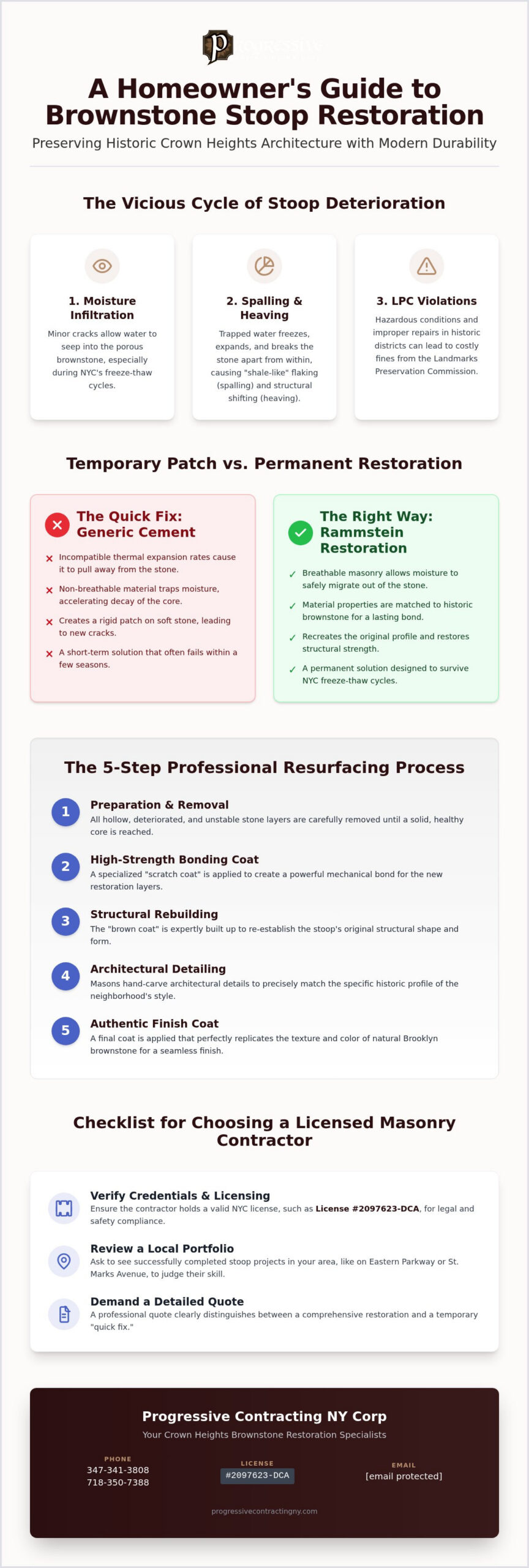 Brownstone Stoop Repair in Crown Heights: 2026 Restoration & LPC Guide