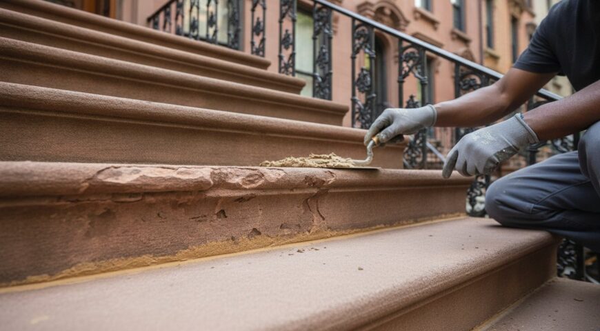Brownstone Stoop Restoration in Bedford-Stuyvesant: A Step-by-Step Restoration Guide