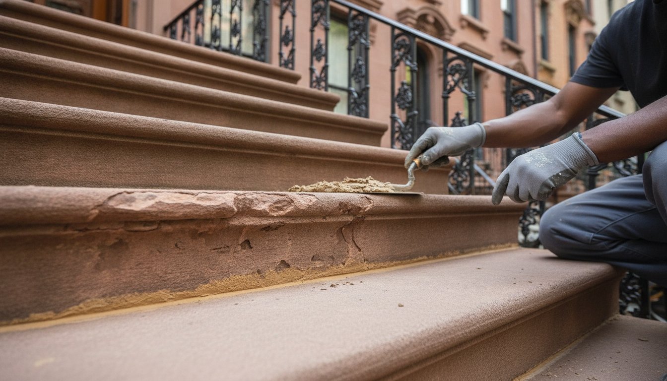 Brownstone Stoop Restoration in Bedford-Stuyvesant: A Step-by-Step Restoration Guide