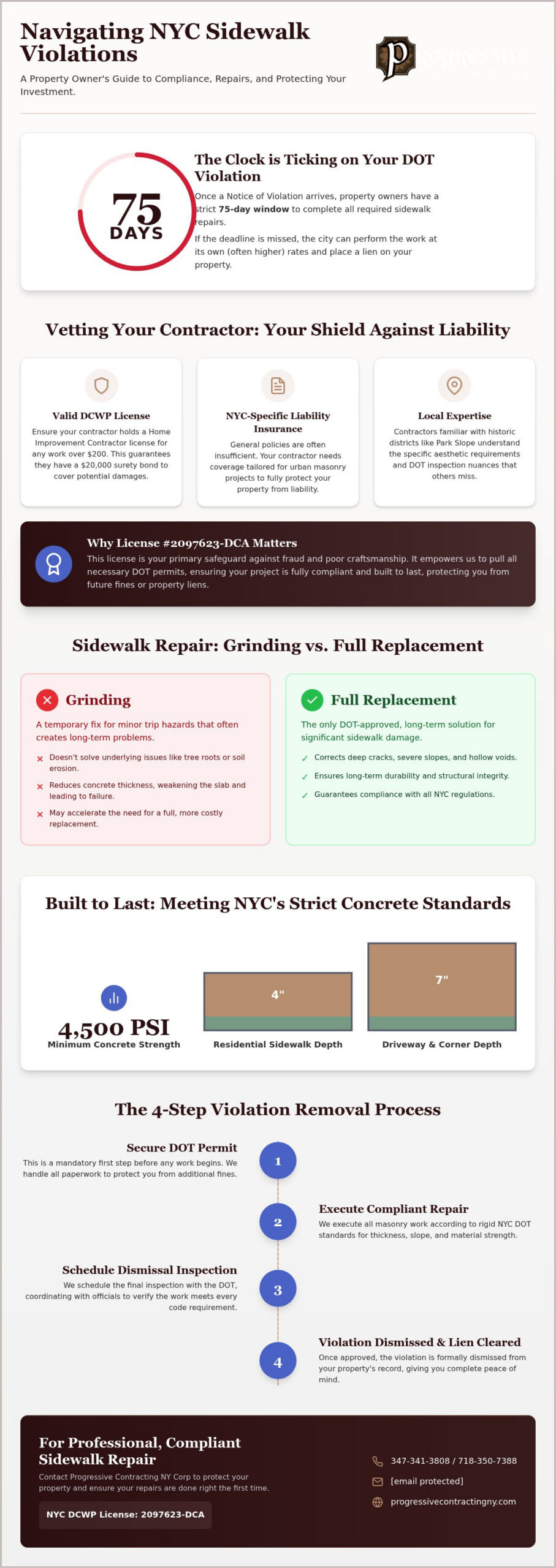 Expert Sidewalk Repair Contractor, Brooklyn, New York
