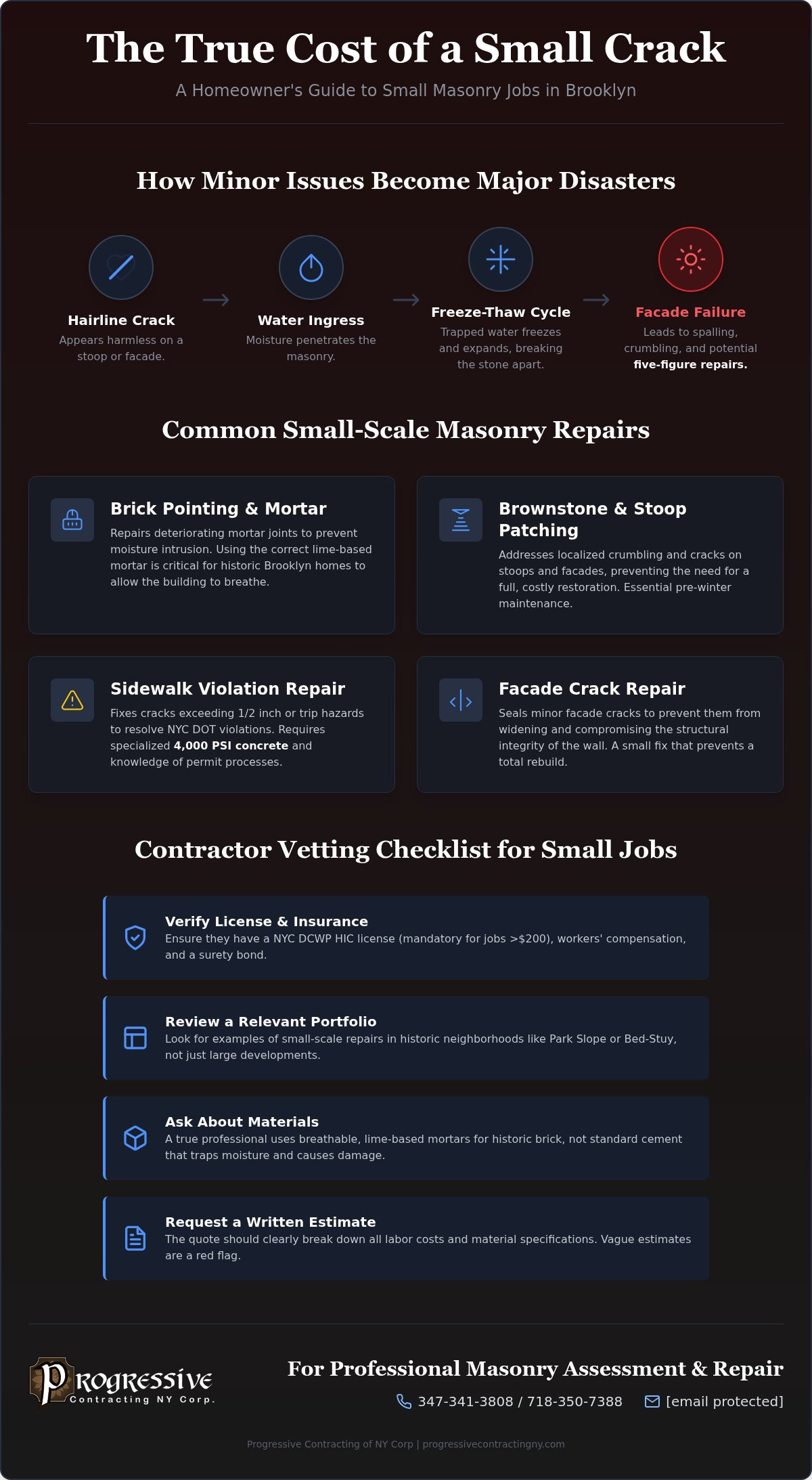 How to Find a Reliable Contractor for a Small Masonry Job in Brooklyn