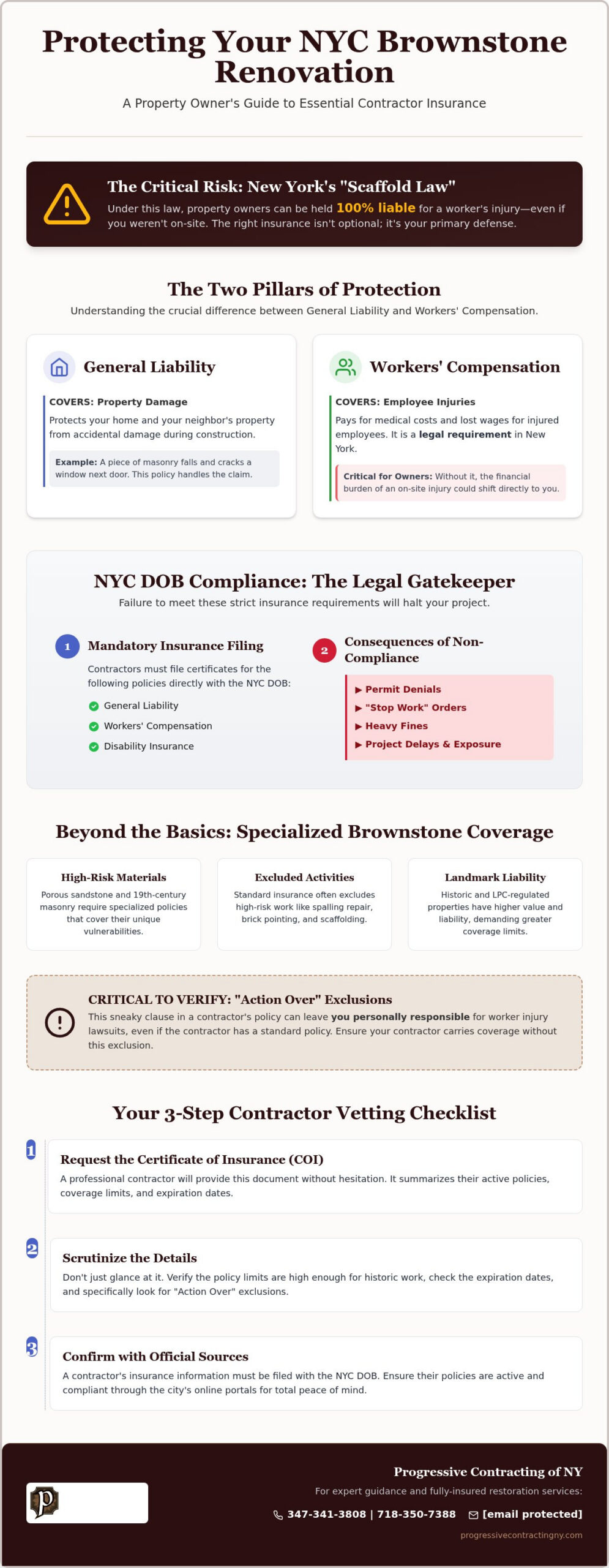 NYC Brownstone Facade Work: 2026 Insurance Guide
