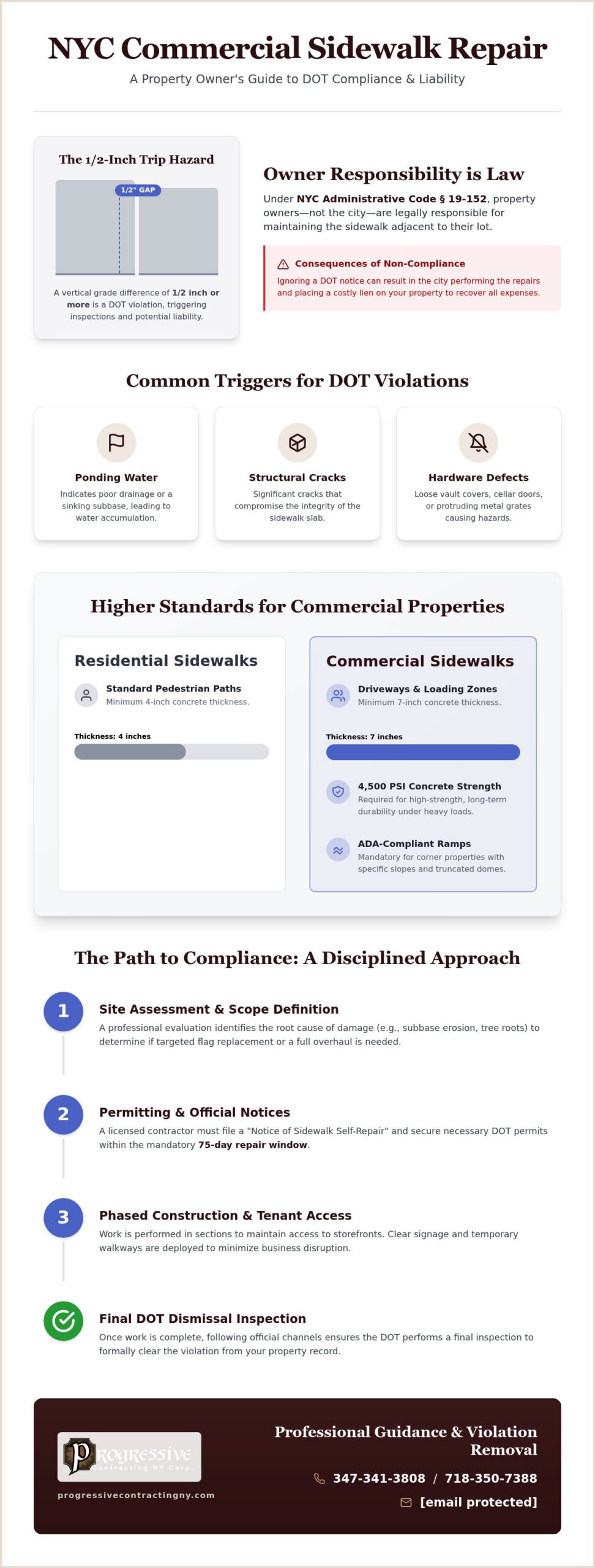 NYC Commercial Sidewalk Repair: 2026 Compliance Guide
