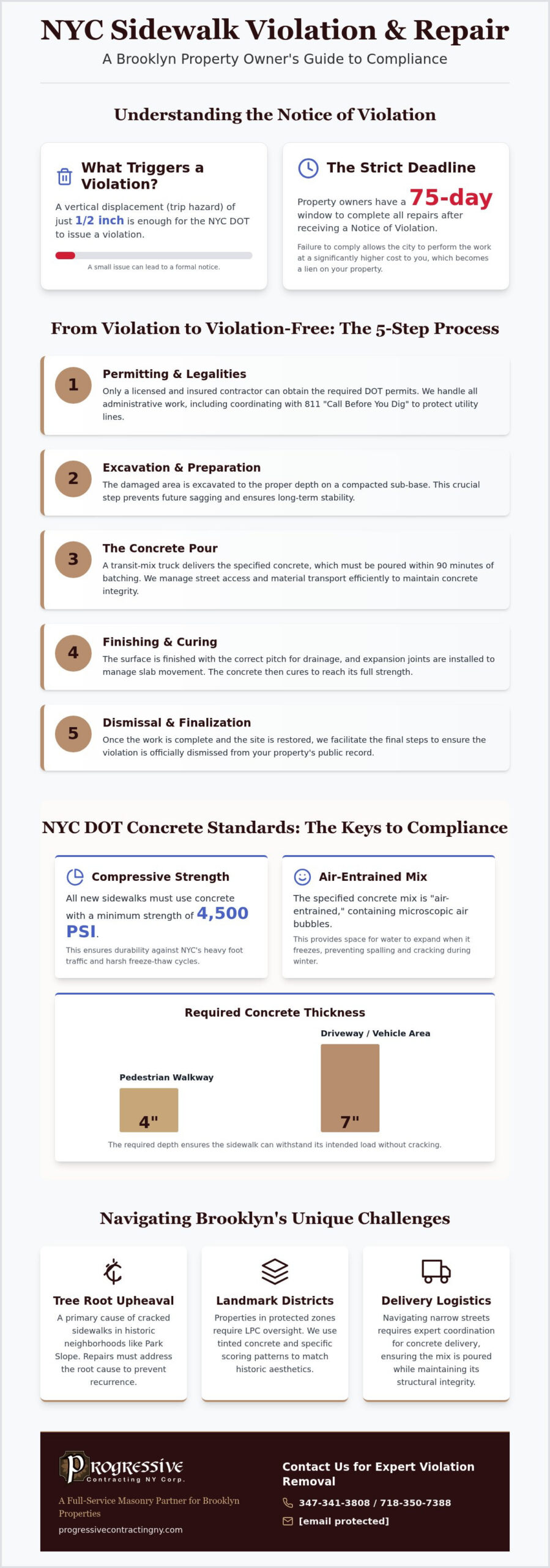 Professional Sidewalk Repair in Brooklyn: A Guide to Concrete Delivery and DOT Compliance
