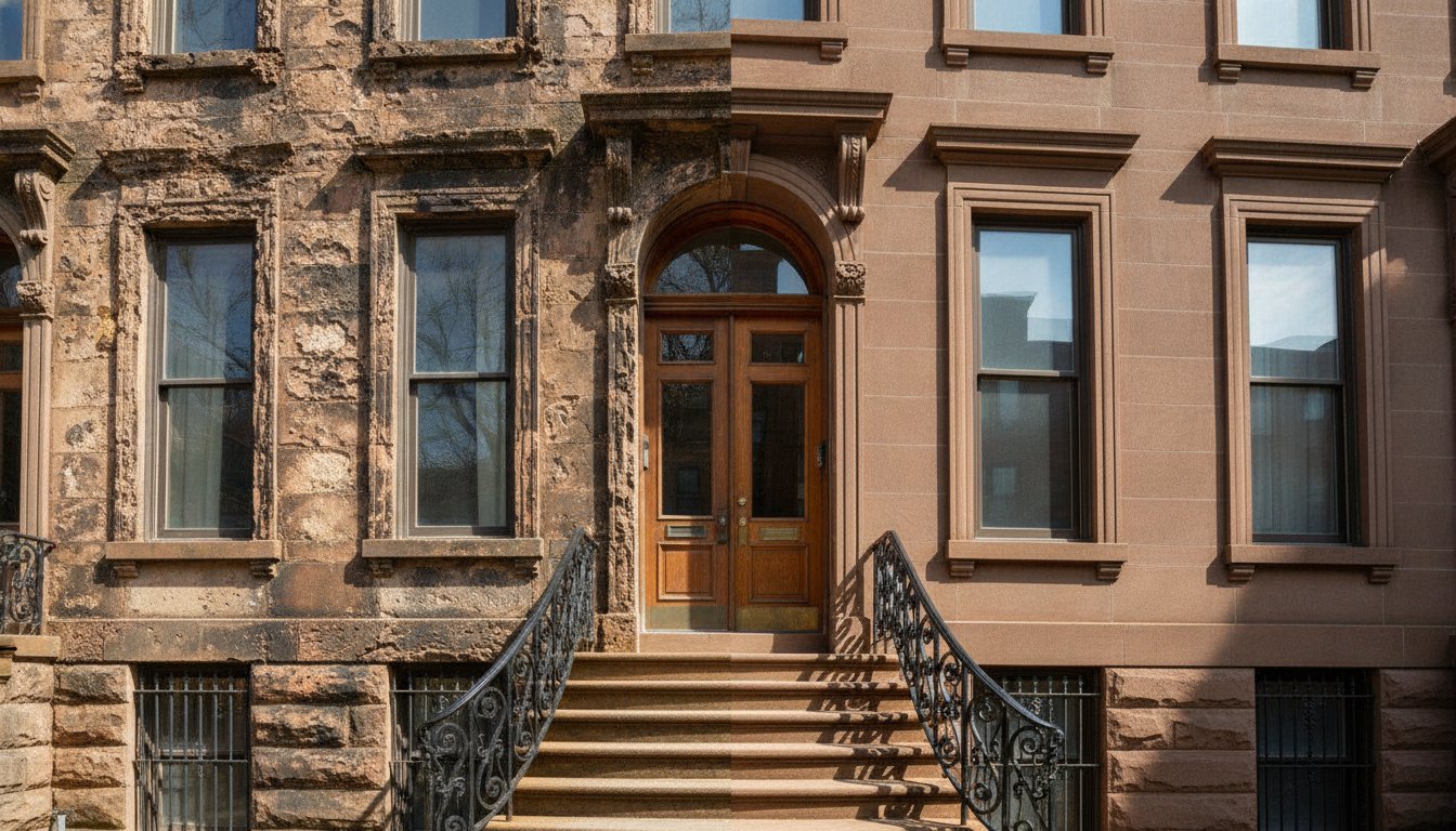 Brownstone Facade Repair park slope Brooklyn