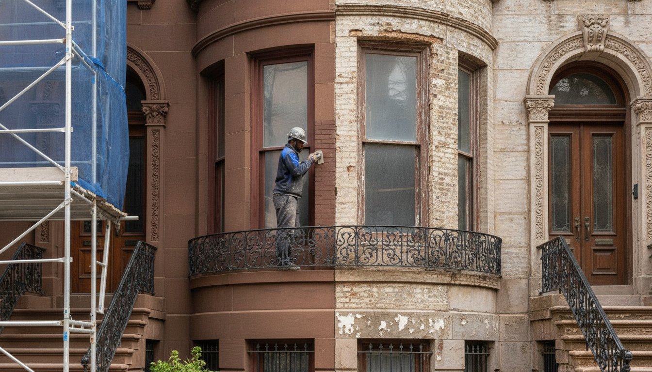 Brownstone Facade Restoration: Harlem, New York NY