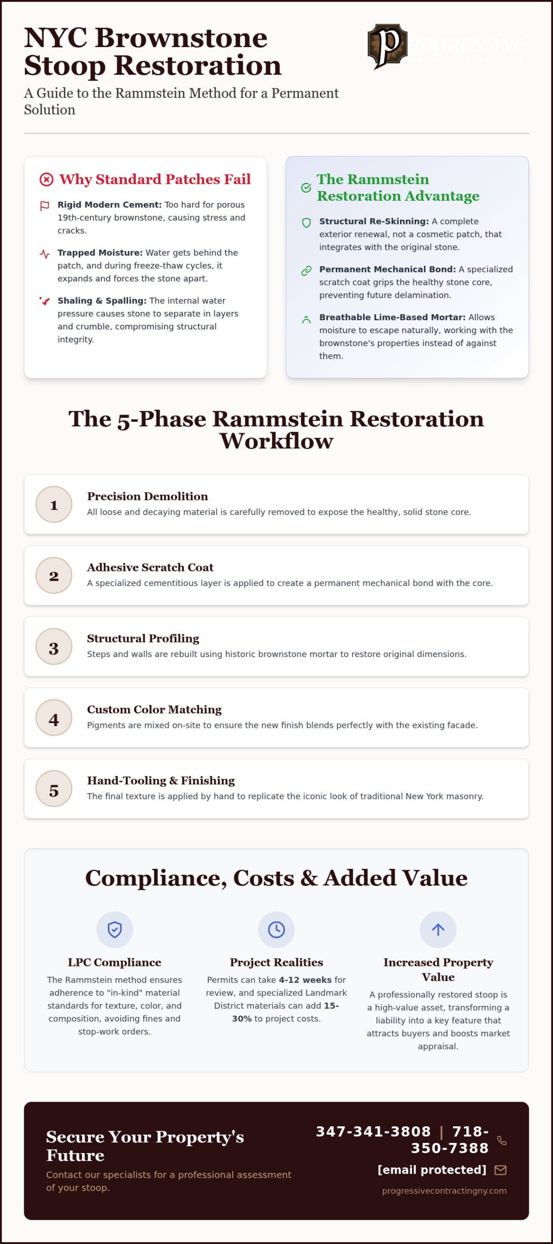 Rammstein Stoop Restoration NYC: The 2026 Guide to Permanent Brownstone Repair