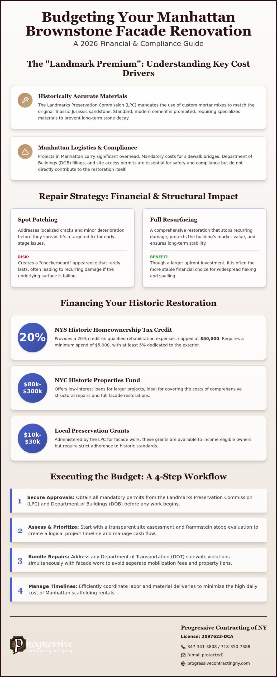 2026 Manhattan Brownstone Facade Renovation Budget Guide