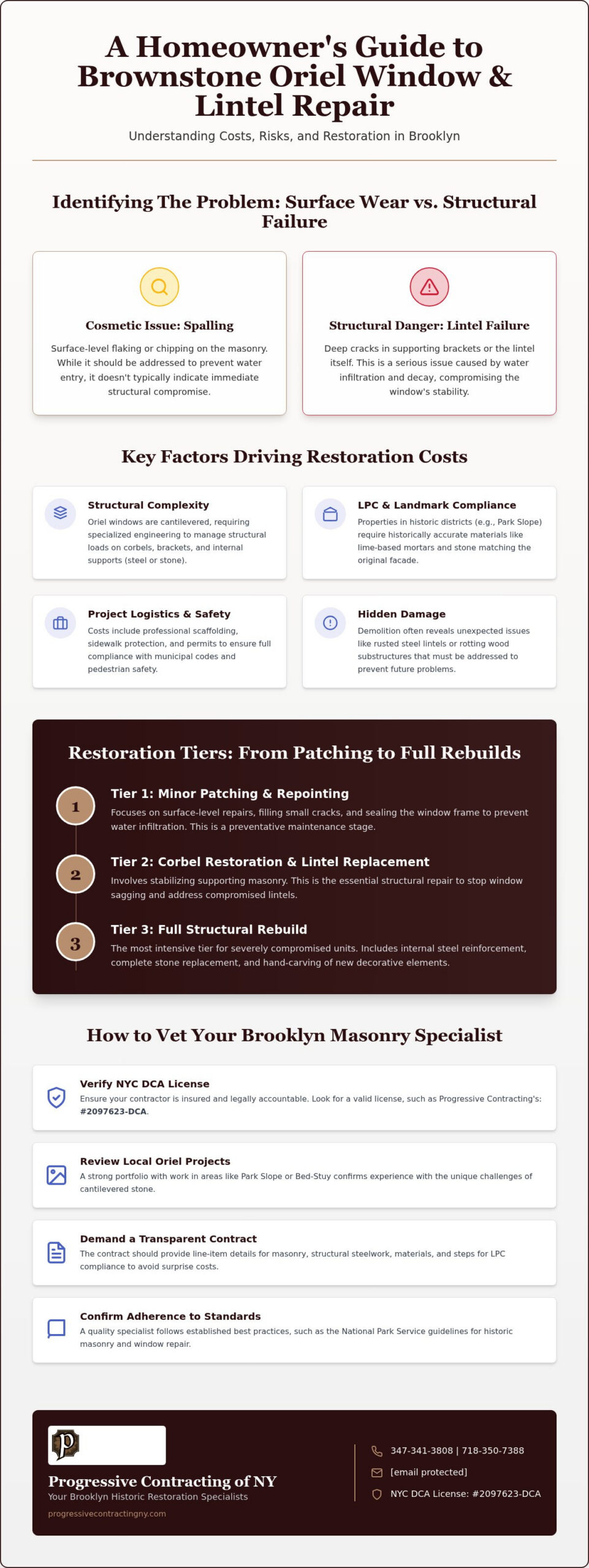 Cost to Repair a Brownstone Oriel Window in Brooklyn: 2026 Restoration Guide