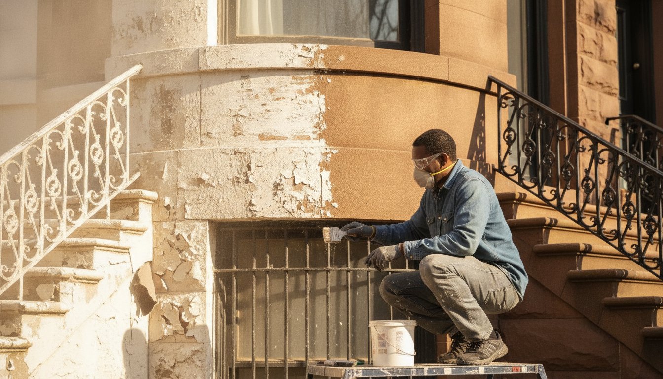 How to Safely Remove Paint from a Brownstone Facade in Brooklyn: A Master’s Guide