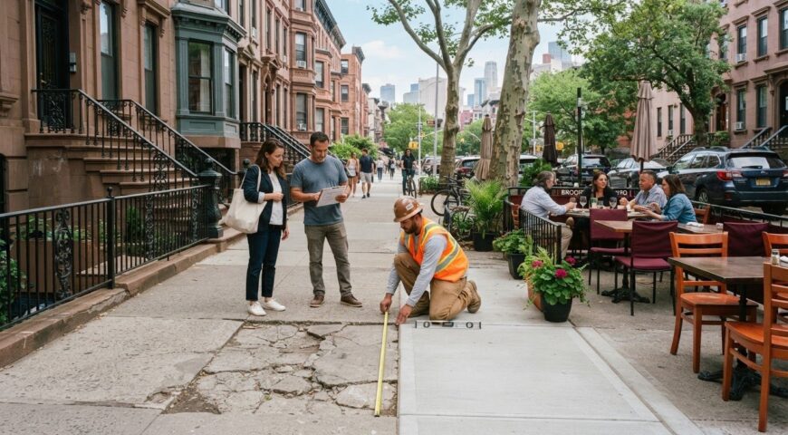 Concrete Sidewalk Repair for Restaurant Outdoor Seating Areas in NYC