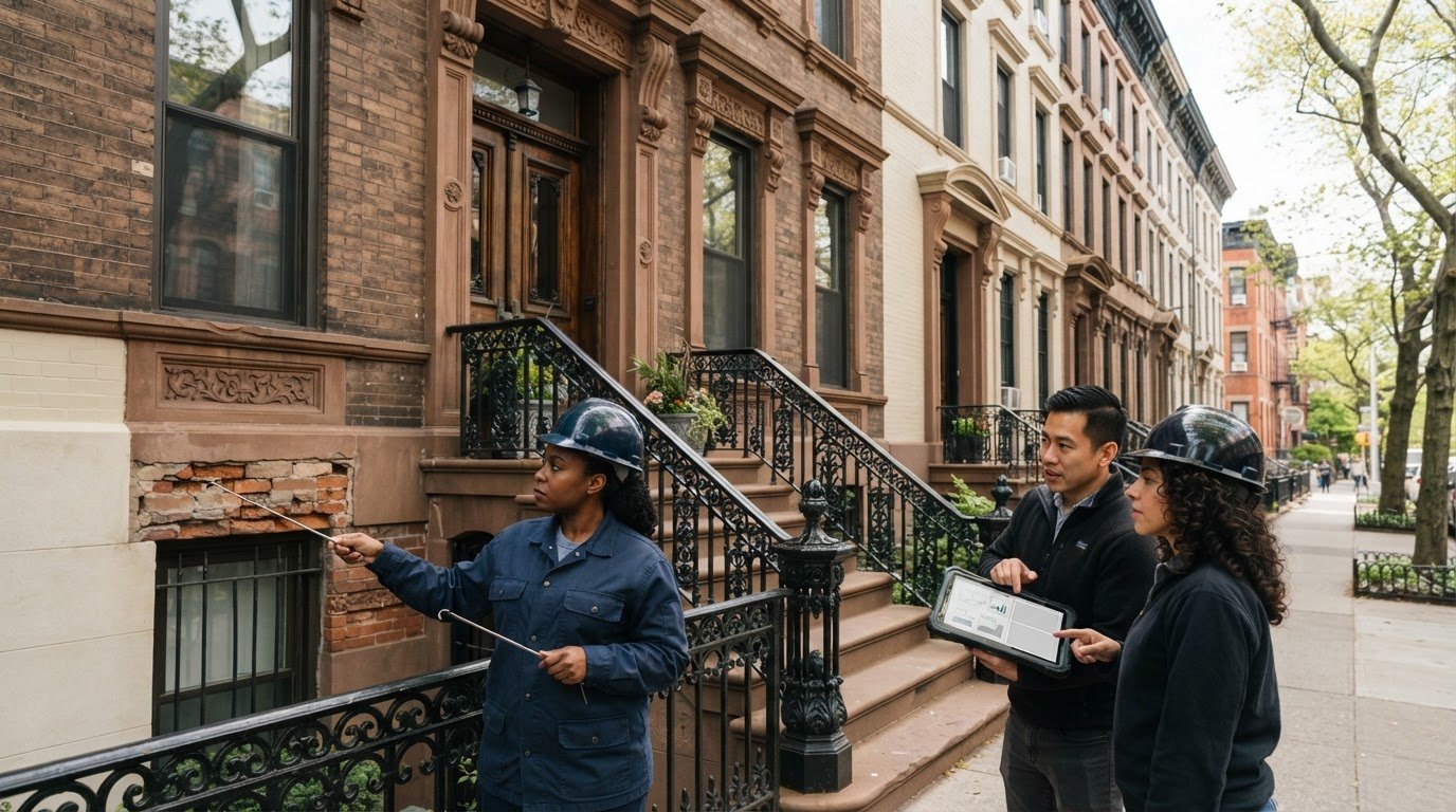 Historic Brick Facade Restoration in NYC: How Building Owners Can Use a Survey and Report