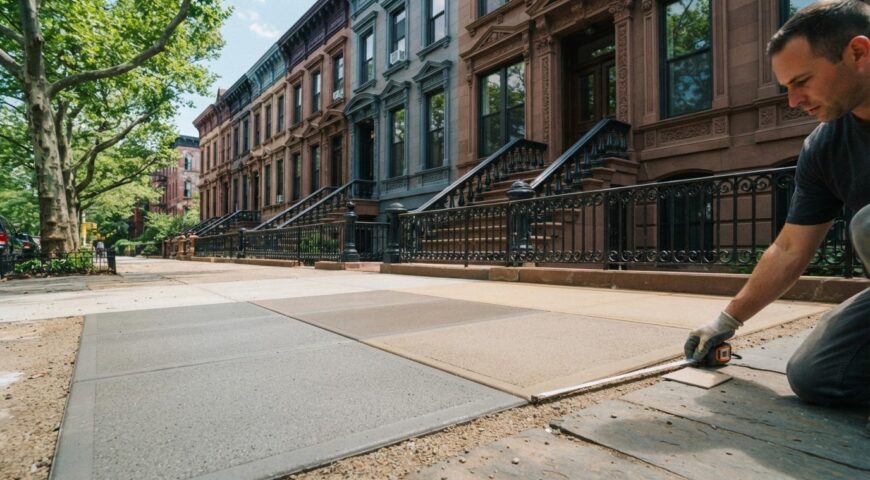 Historic District Sidewalk Replacement in Brooklyn: Concrete Color Options and Approval Considerations