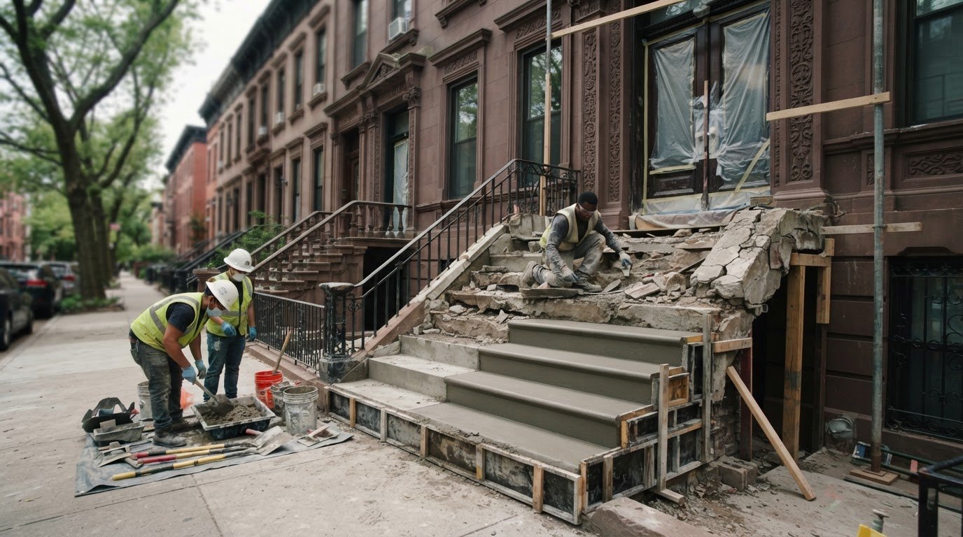 Concrete Stoop Demolition and Replacement in Brooklyn: A Property Owner’s Guide
